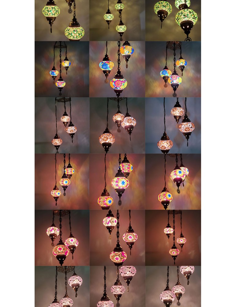 Mosaic Hanging set of 3